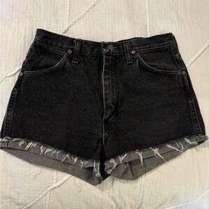 Vintage Wrangler Cut off Denim Shorts in Black